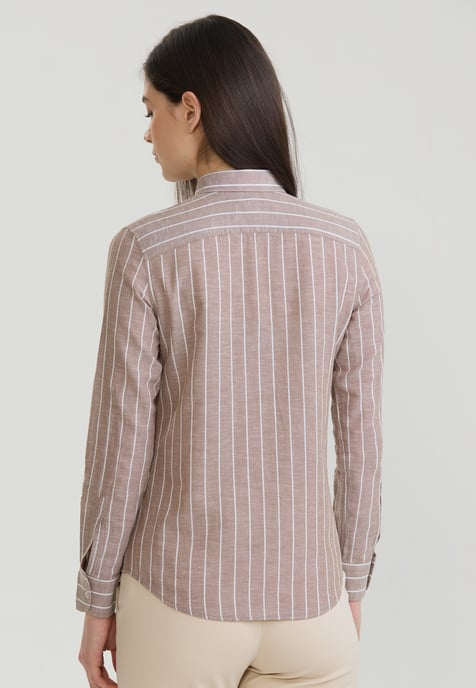 Hemd Gestreiftes Langarm Hemd - Image 3