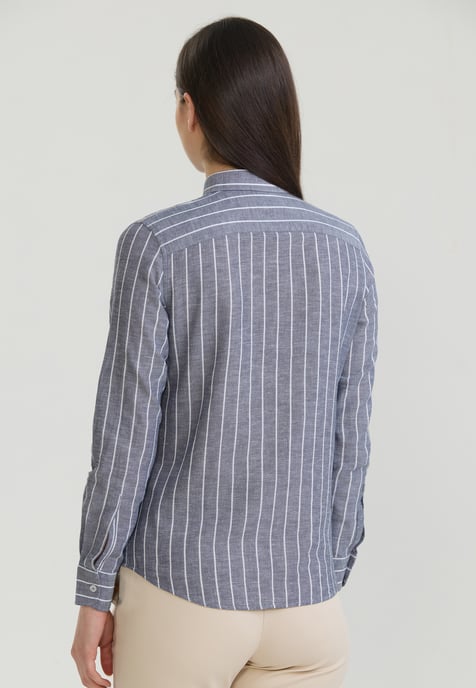 Hemd Gestreiftes Langarm Hemd - Image 3