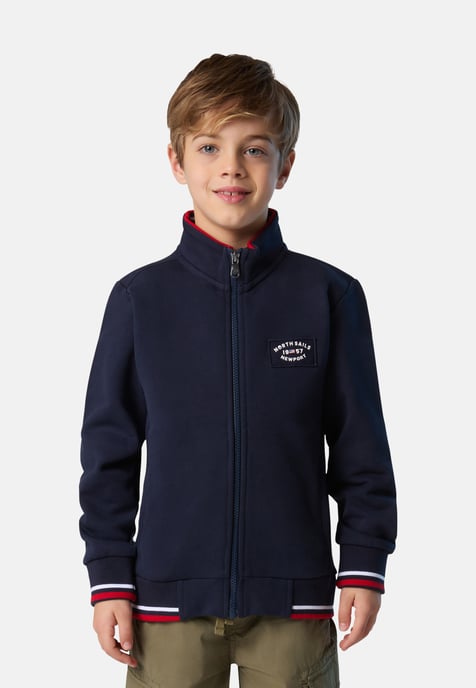 North Sails Sweatshirt Durchgehender Reißverschluss mit Newport-Etikett - Image 1