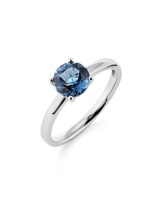 Orolino Ring Gold 585 mit Blautopas (beh.) London Blue - Image 3