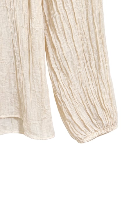 Bluse mit Rundhalsausschnitt und Krawatten-Detail - Image 3