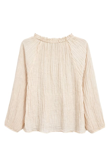 Bluse mit Rundhalsausschnitt und Krawatten-Detail - Image 4