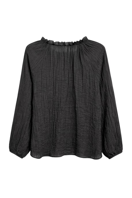 Bluse mit Rundhalsausschnitt und Bindegürtel - Image 3