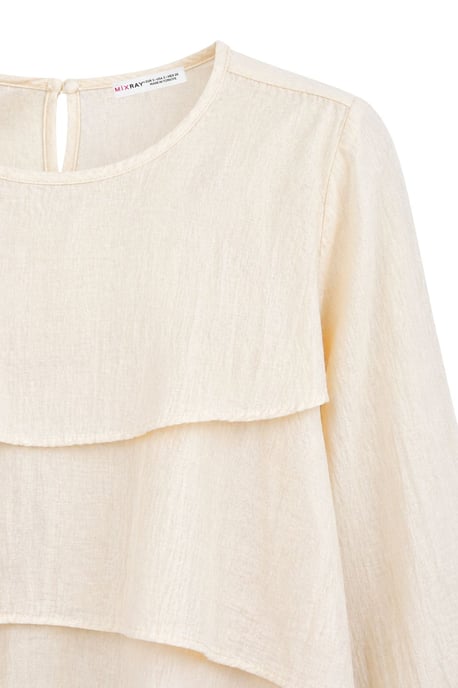 Rüschenshirt mit langen Ärmeln und Rundhalsausschnitt - Image 2