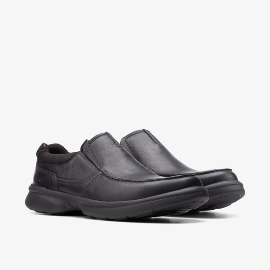 Bradley Freie schwarze genarbte Lederschuhe - Image 4