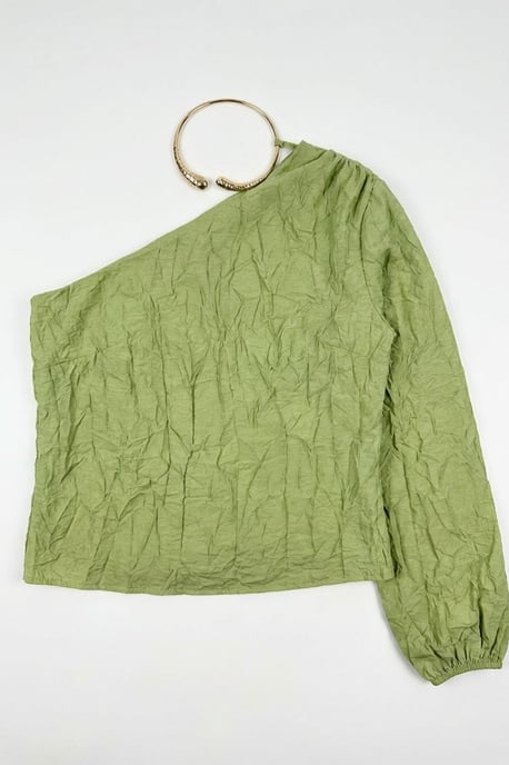 Schulterfreies Cut-Out-Bluse - Image 5