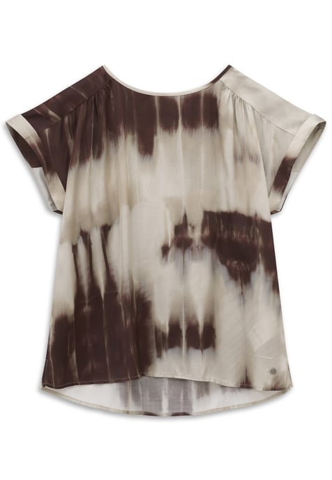 Bugatti Damen Bluse kurzarm mit grafischem Print aus Viskose - Image 3