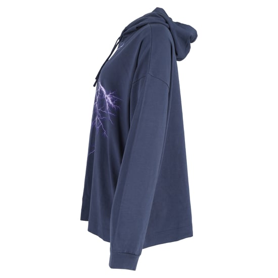 Givenchy Blitzdruck Hoodie mit Kordelzug aus tiefblauer Baumwolle - Image 2