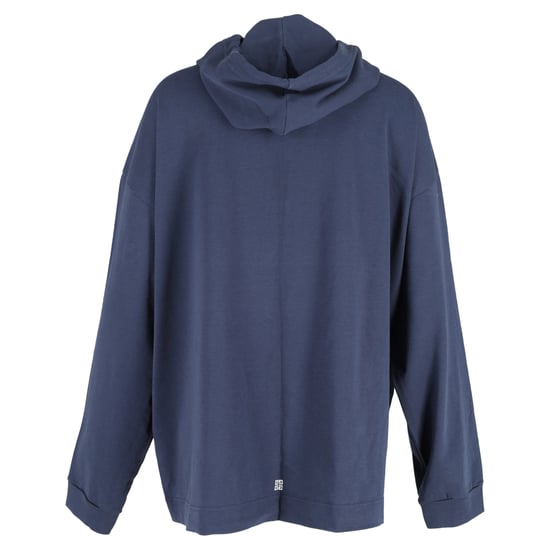 Givenchy Blitzdruck Hoodie mit Kordelzug aus tiefblauer Baumwolle - Image 3