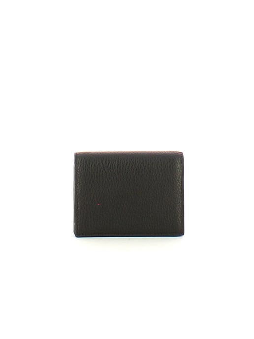 Metallischer Soft-Kartenhalter aus genarbtem Leder - Image 2