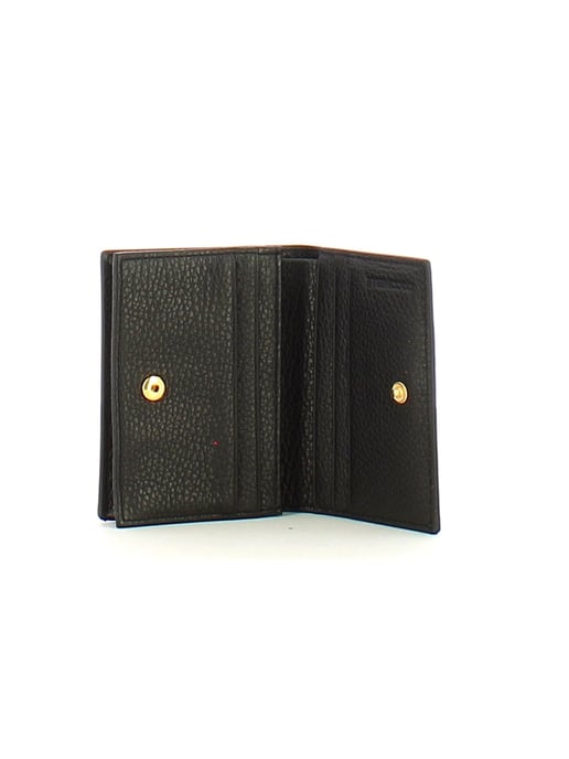Metallischer Soft-Kartenhalter aus genarbtem Leder - Image 3