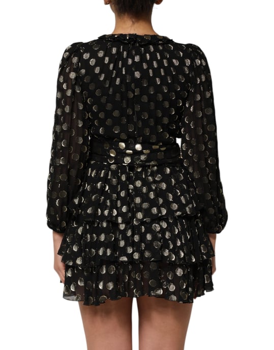 Punktedruck Schichten Mini Kleid - Image 3