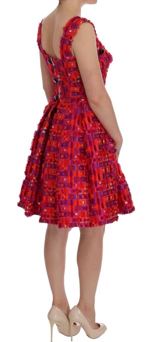 Dolce Gabbana Kleid Geometrischer Druck Mini Kleid - Image 4