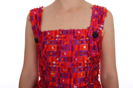 Dolce Gabbana Kleid Geometrischer Druck Mini Kleid - Image 5