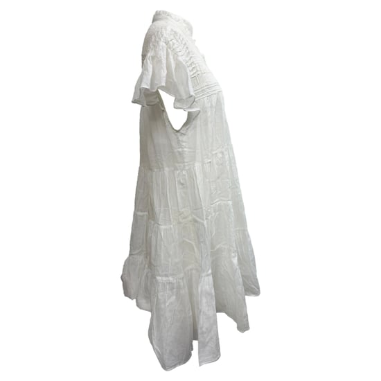 Isabel Marant Étoile Lanikaye Mini-Kleid aus weißer Baumwolle - Image 2