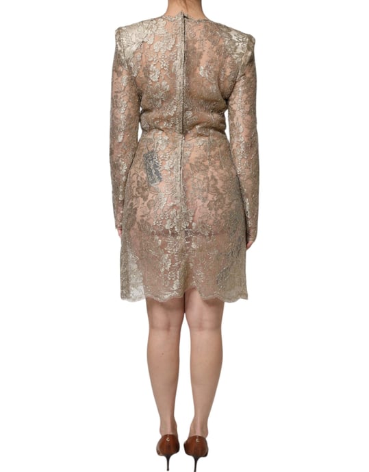 Spitzen-Minikleid mit Blumenmuster - Image 3