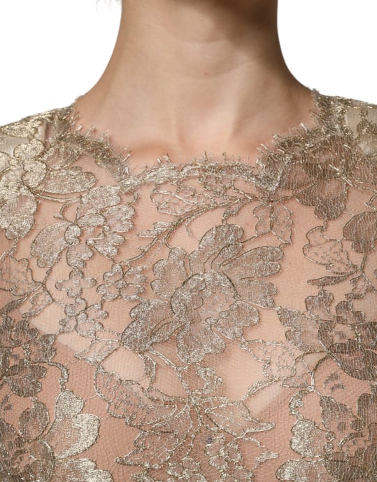 Spitzen-Minikleid mit Blumenmuster - Image 4
