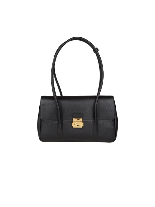 C-Me Lockhandtasche aus genarbtem Leder. 001 - Image 1