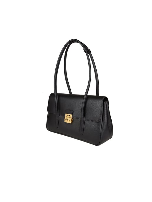 C-Me Lockhandtasche aus genarbtem Leder. 001 - Image 2