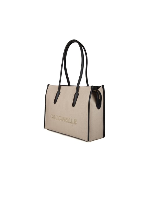 Coccinelle Myrtha26 Canvas-Handtasche Canvas-Stoff / genarbtes Leder - Image 2