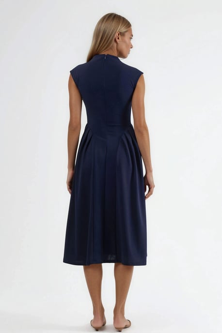Texturiertes Panel-Midi-Kleid - Image 3