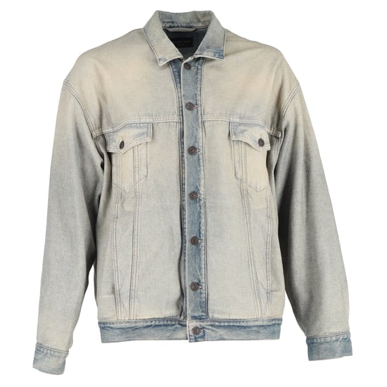 Balenciaga gewaschenes Jeansjacke aus blauer Baumwolle - Image 1