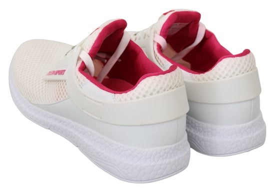 Philipp Plein Weiße Rosa Polyester Becky Sneakers Schuhe - Image 6