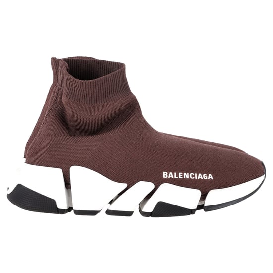 Balenciaga Speed 2.0 Sneakers aus braunem Polyester - Image 1