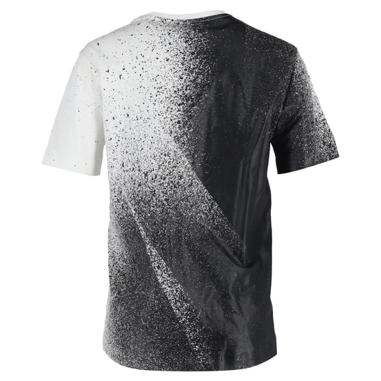 Balenciaga Splash-Effekt Rundhalsausschnitt T-Shirt aus schwarzer und weißer Baumwolle - Image 3