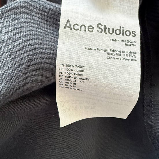 Acne Studios Logo-T-Shirt aus grauer Baumwolle - Image 5