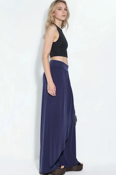 Busem Weite Salwar-Hose - Marineblau - Image 4