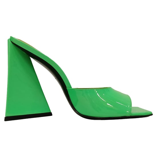 The Attico Devon Mules aus Lackleder - Grün - Image 1