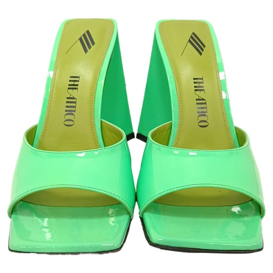 The Attico Devon Mules aus Lackleder - Grün - Image 2