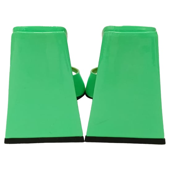 The Attico Devon Mules aus Lackleder - Grün - Image 3