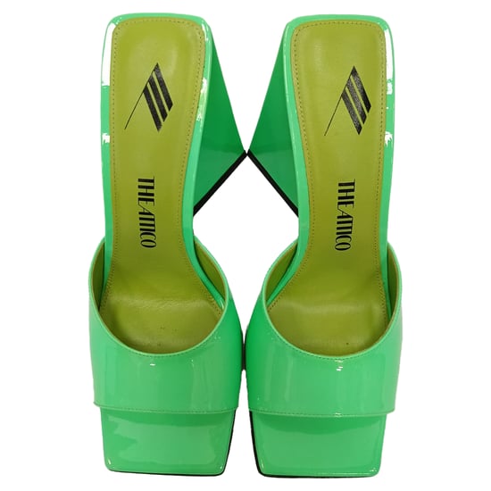 The Attico Devon Mules aus Lackleder - Grün - Image 5