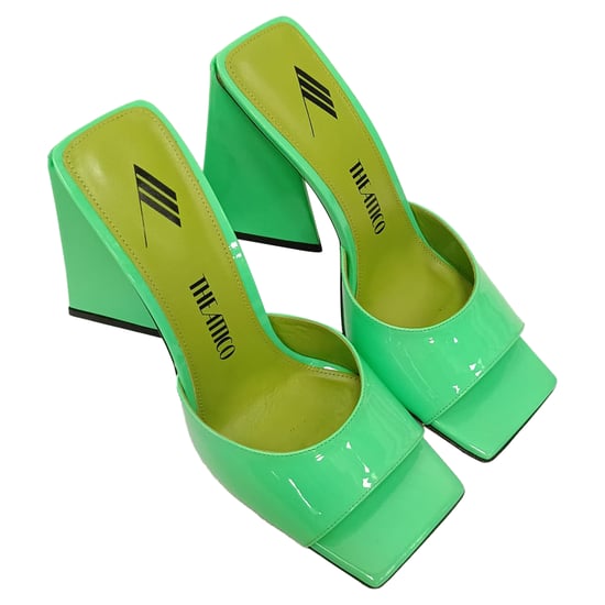 The Attico Devon Mules aus Lackleder - Grün - Image 6