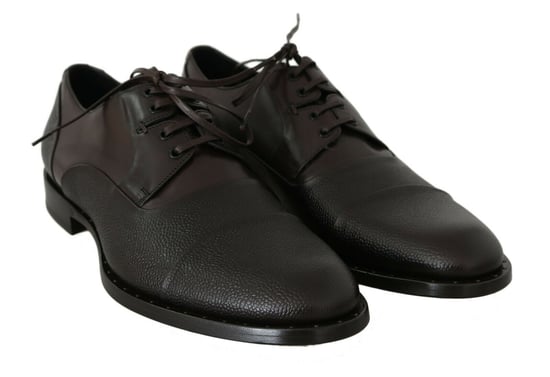 Dolce & Gabbana Braune Leder Schnürschuhe für Herren - Image 3