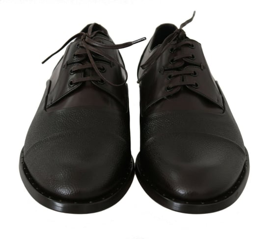 Dolce & Gabbana Braune Leder Schnürschuhe für Herren - Image 4