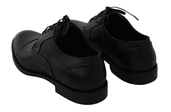 Dolce & Gabbana schwarze Leder Derby-Halbschuhe - Image 4