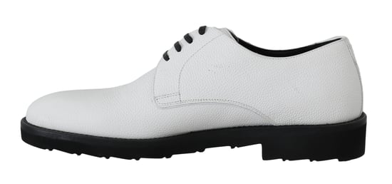 Dolce & Gabbana Weiße Leder Derby-Anzugschuhe - Image 6