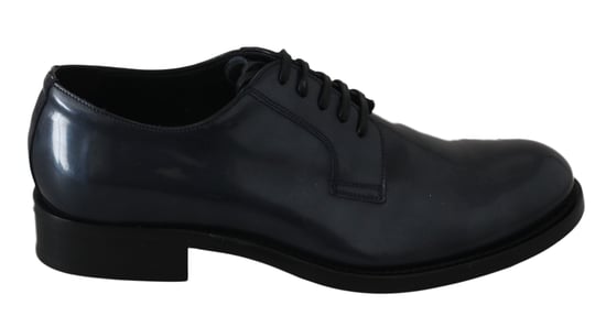Dolce & Gabbana Blaue Leder Derby Dressformelle Schuhe - Image 1