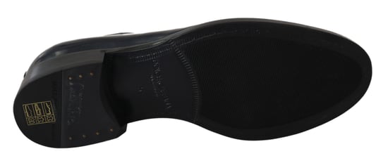 Dolce & Gabbana Blaue Leder Derby Dressformelle Schuhe - Image 3