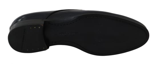 Dolce & Gabbana Blaue Leder Derbyformale Herren Schuhe - Image 2