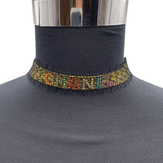 Chanel Lederhalskette Choker - Image 2