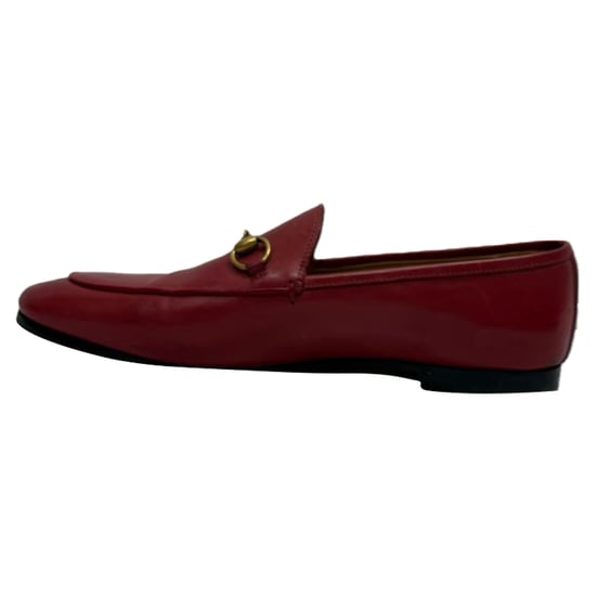Gucci Jordaan Loafer aus rotem Kalbsleder - Image 4