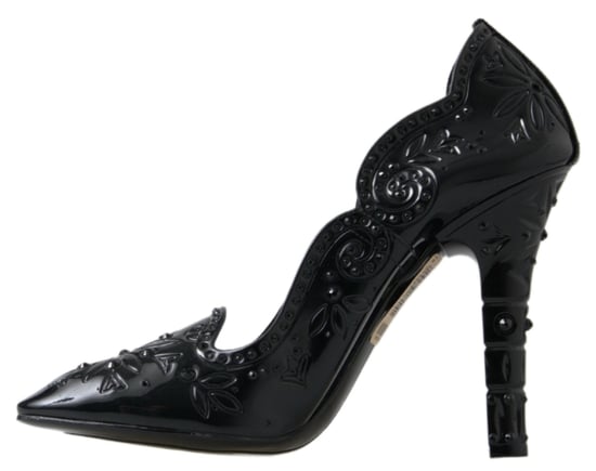 Dolce & Gabbana Schwarze CINDERELLA Blumen Kristallabsatzschuhe - Image 2