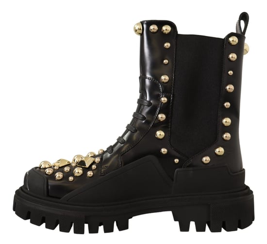 Dolce Gabbana Nieten-Leder-Stiefeletten - Image 5