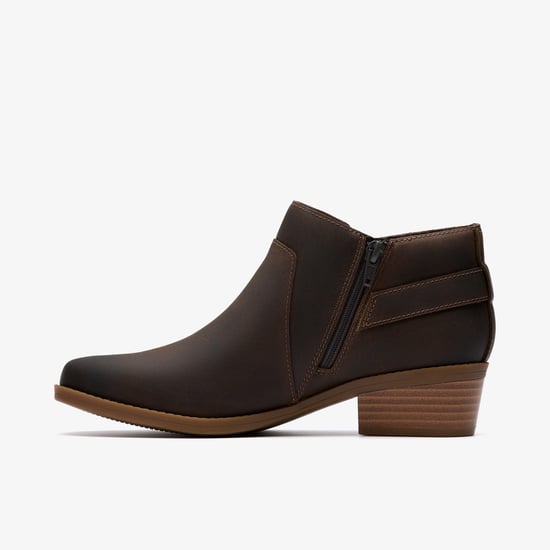 Danyelle Gema Taupe Ölfleckenlederstiefel - Image 3