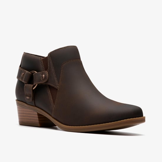 Danyelle Gema Taupe Ölfleckenlederstiefel - Image 5