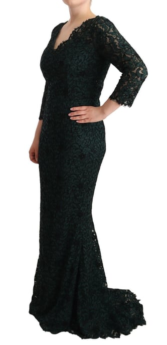 Spitzenkleid mit langen Ärmeln und V-Ausschnitt - Image 2